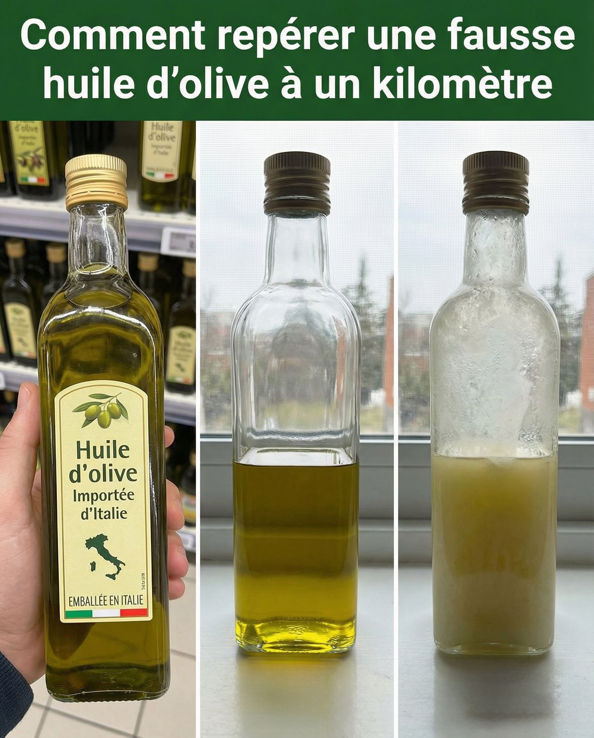 Comment repérer une fausse huile d’olive à un kilomètre