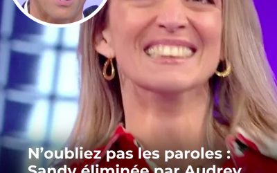 Audrey (N’oubliez pas les paroles) : qui est la candidate qui a réussi à éliminer Sandy après 84 victoires ?
