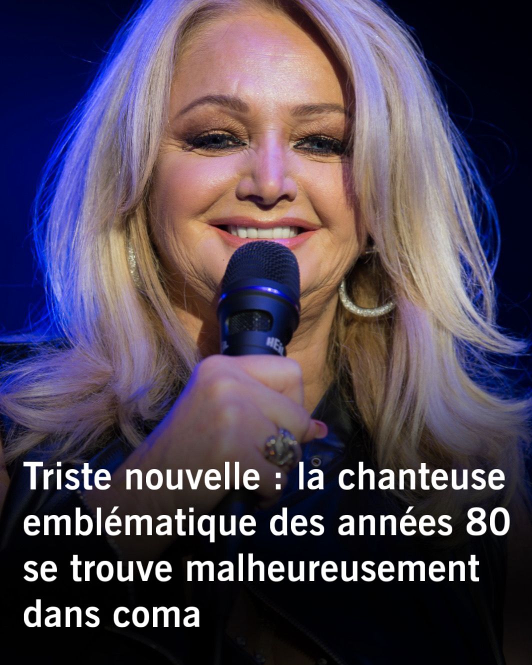 La chanteuse britannique Bonnie Tyler opérée d’urgence au Portugal, voici ce que l’on sait