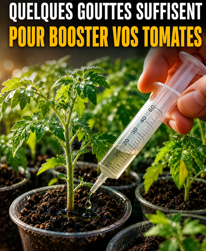 Quelques gouttes suffisent pour stimuler la croissance des plants de tomates ! Le secret du jardinage bio