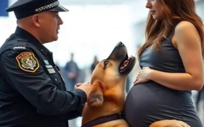 Un berger allemand pris de fureur devant une future maman : mystère canin à l’aéroport