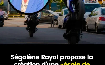 Pour Ségolène Royal, les jeunes impliqués dans les rodéos urbains ont une véritable passion, et elle propose la création d’une « école de cascadeurs » pour leur offrir un encadrement adapté