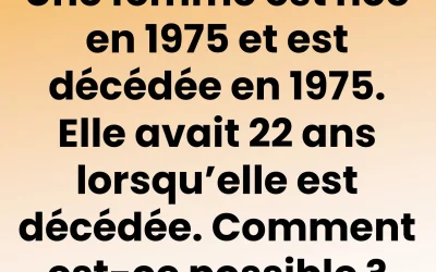 Une énigme étrange laisse Internet perplexe : comment une personne peut-elle naître et mourir la même année, et pourtant vivre 22 ans ?