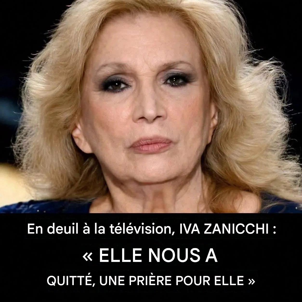 En deuil à la télévision, Iva Zanicchi : « Elle nous a quittés, une prière pour elle » (1/2)