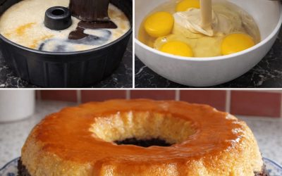 Gâteau Magique Flan & Chocolat au Caramel – La Recette 2 Textures Inratables