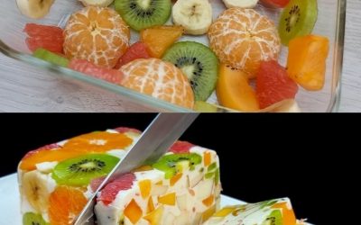 Du lait et des fruits, tout simplement ! Un dessert sain et délicieux, sans gélatine ! Prêt en 5 minutes.