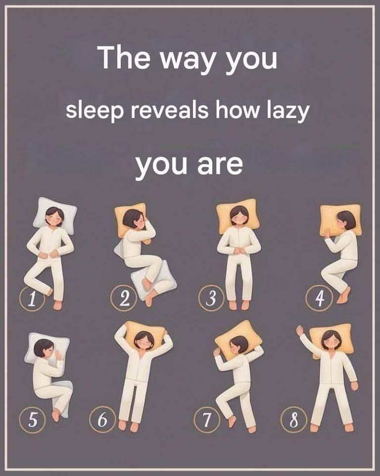 La façon dont vous dormez révèle à quel point vous êtes paresseux.