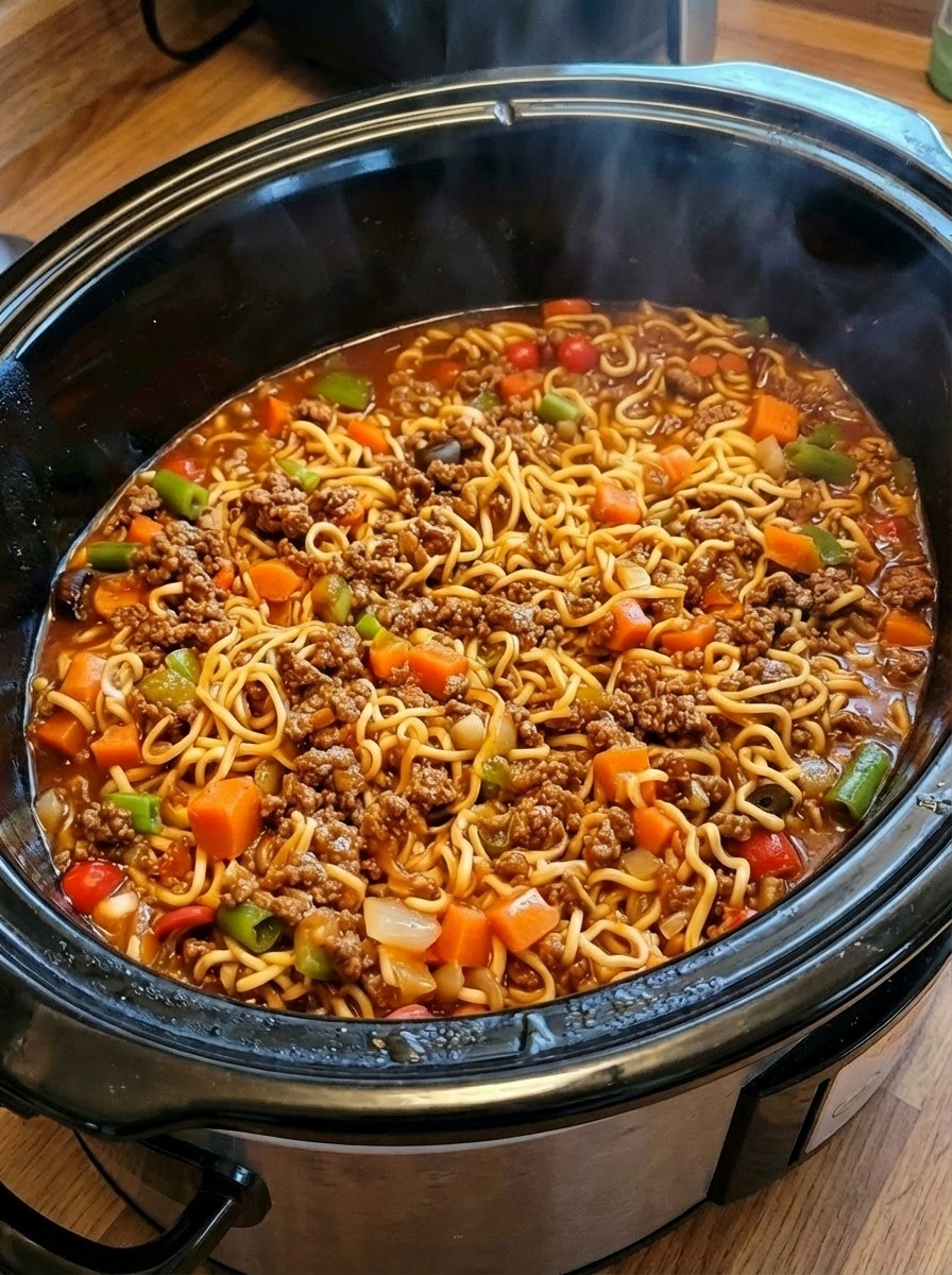 Lo Mein au bœuf haché