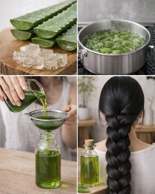 Huile capillaire maison à l’aloe vera : une recette naturelle pour des cheveux d’apparence saine
