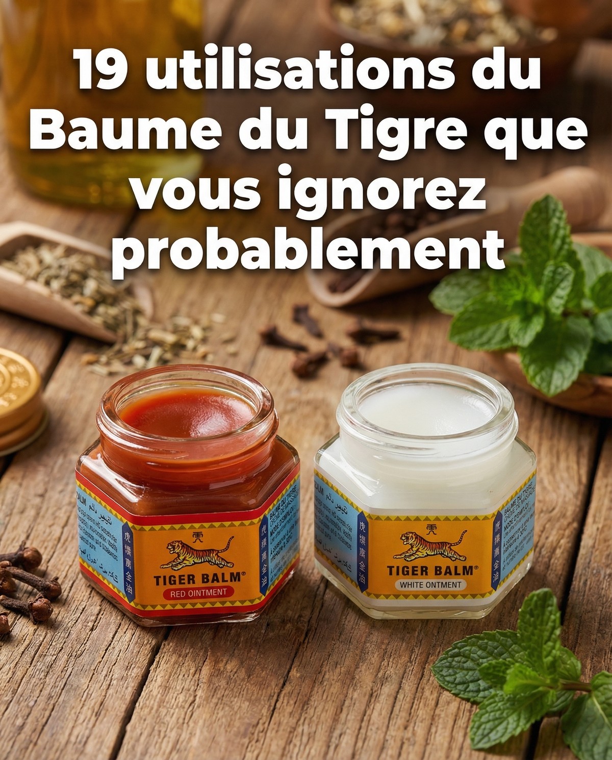 19 utilisations du Baume du Tigre que vous ignorez probablement (lien en commentaire)