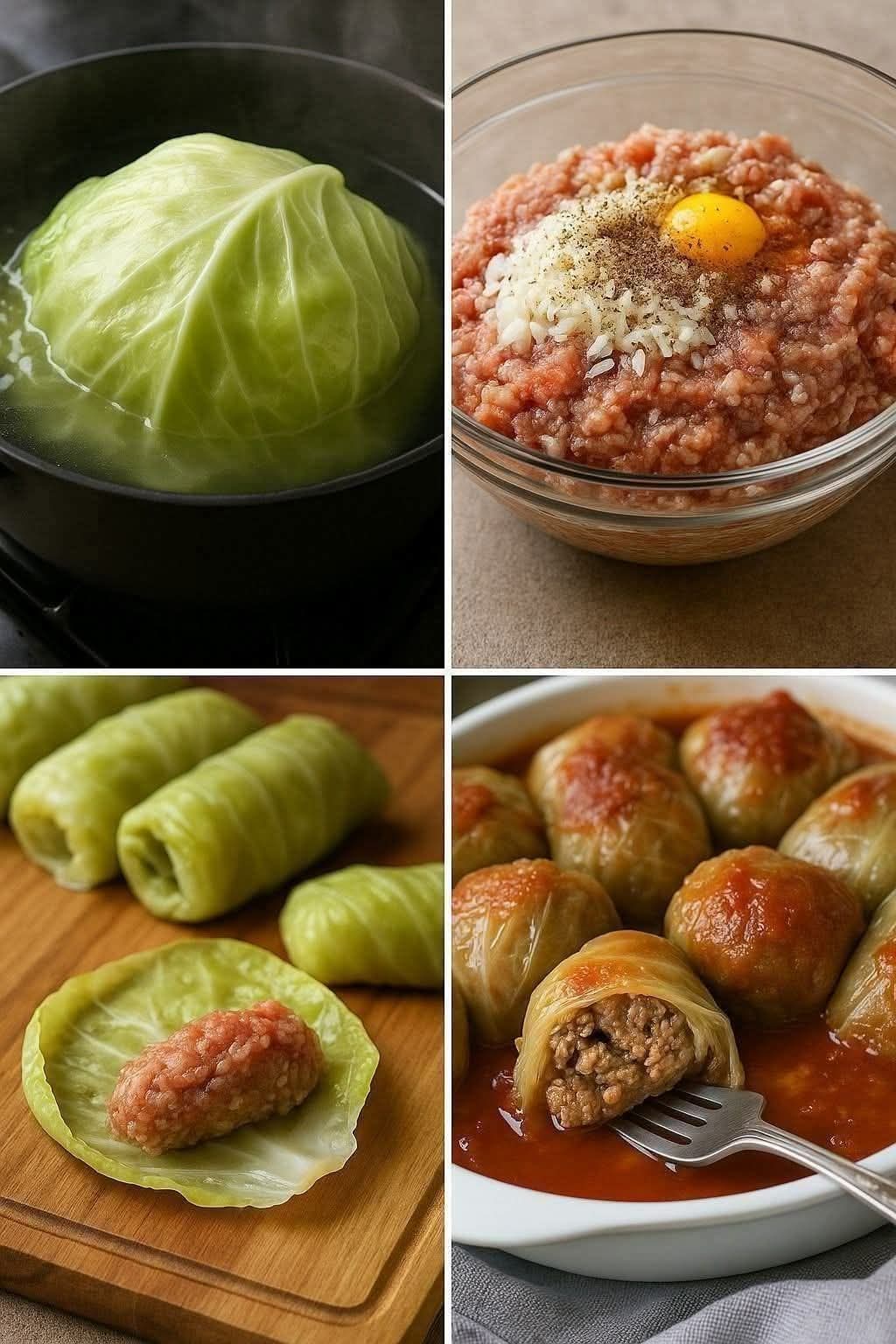 Recette de Rouleaux de Chou Farcis