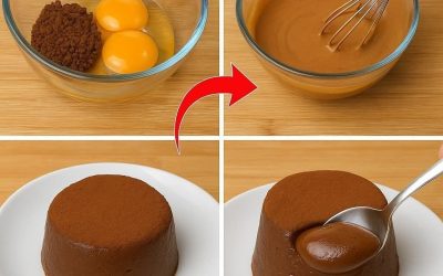 Mélangez deux œufs avec du café ! Vous serez surpris ! En seulement 10 minutes ! Un dessert sans cuisson et sans farine.