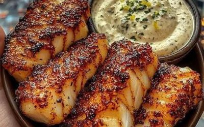 Cabillaud poêlé à la sauce au beurre citronné