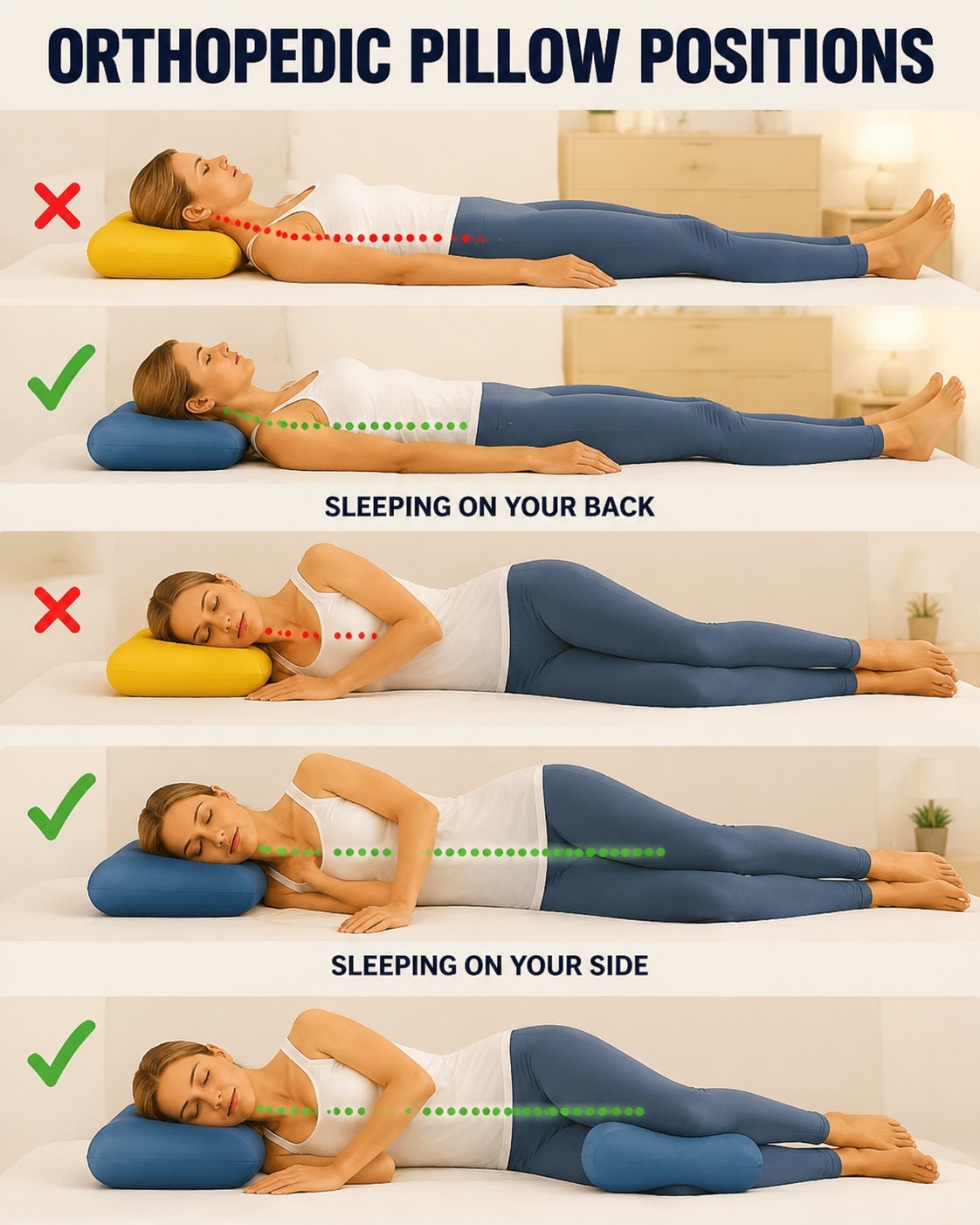 Dormez-vous mal ? Des experts en orthopédie révèlent les meilleures positions d’oreiller.
