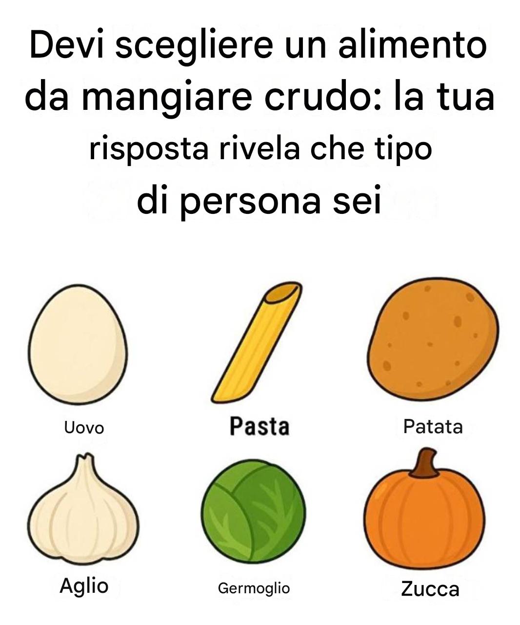 Vous devez choisir un aliment à manger cru : votre réponse révélera quel genre de personne vous êtes.