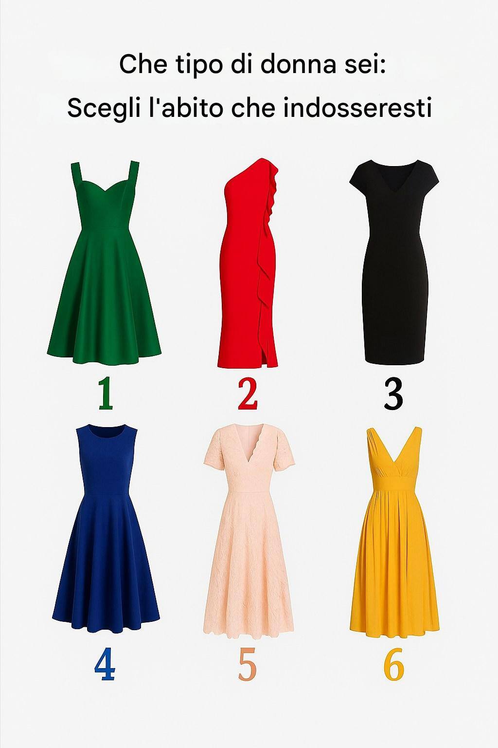 Quel genre de femme êtes-vous ? Choisissez la robe que vous porteriez pour le découvrir.