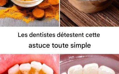 Comment éliminer le tartre et la plaque dentaire sans aller chez le dentiste : curcuma et sel