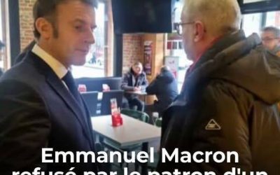 Ce patron de bar n’a pas fait dans la dentelle face à Macron 🤐😱 👇Voir plus 👇💬