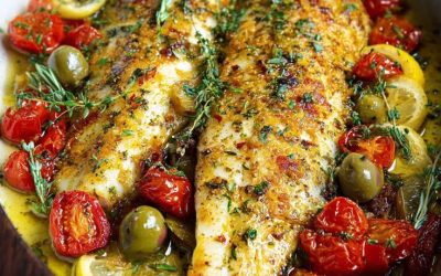 Recette simple de poisson au four à la méditerranéenne