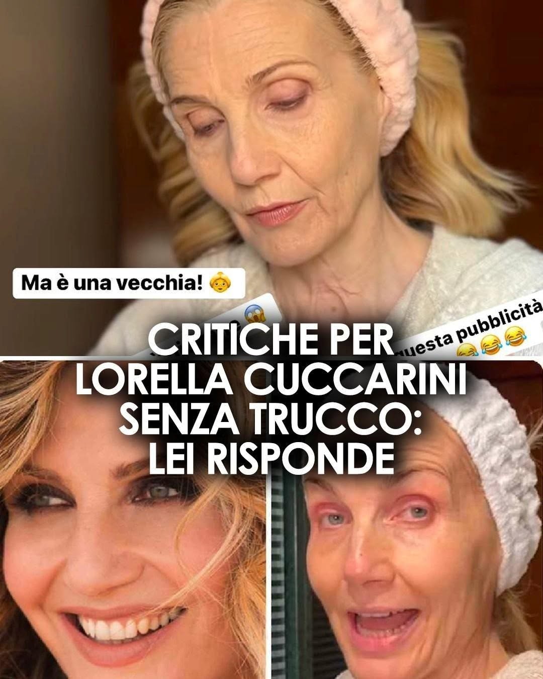 Lorella Cuccarini répond aux critiques concernant son apparence physique : « J’affiche mes rides avec fierté ; vieillir est naturel. »