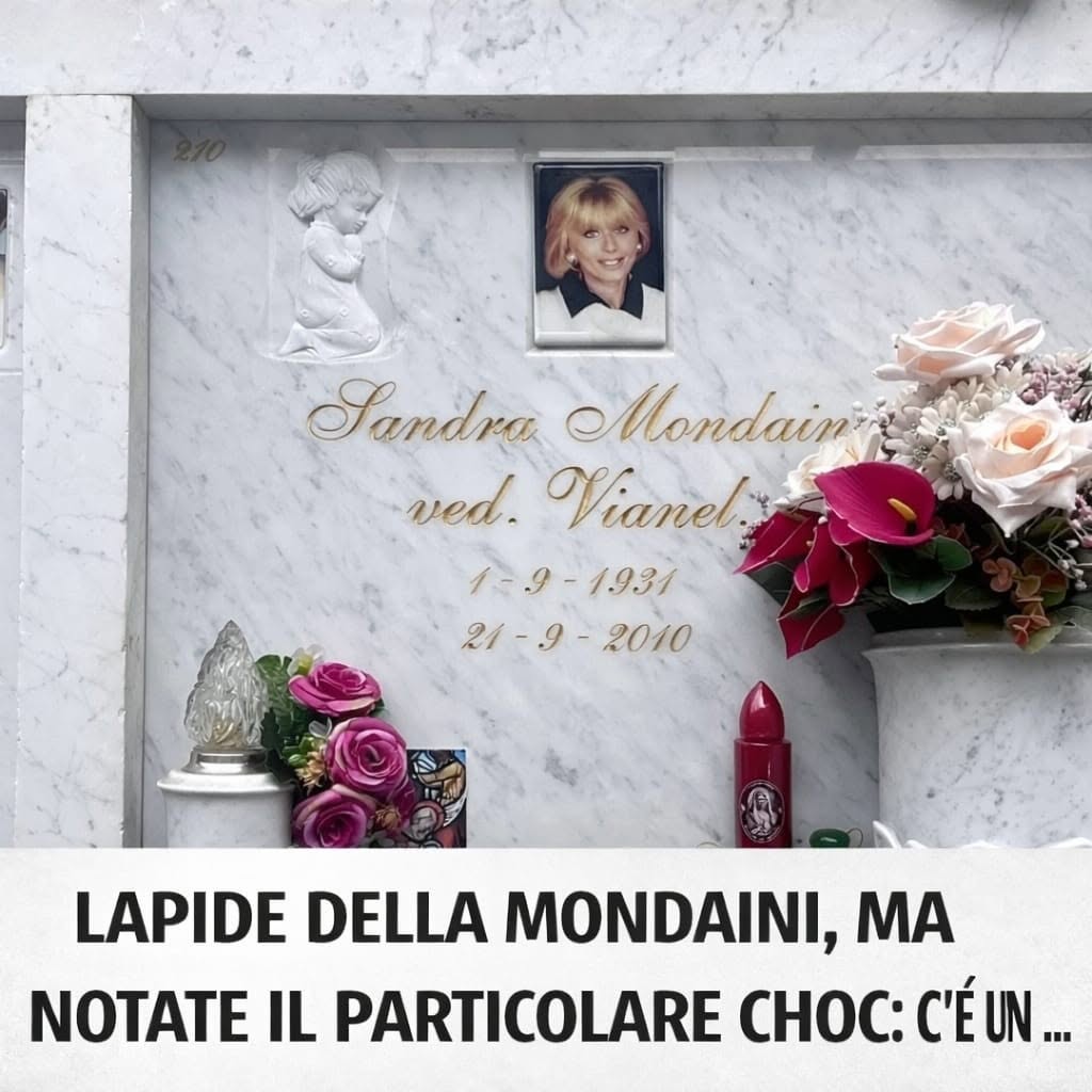 La pierre tombale de Mondaini, mais notez le détail choquant : il y a… Plus…