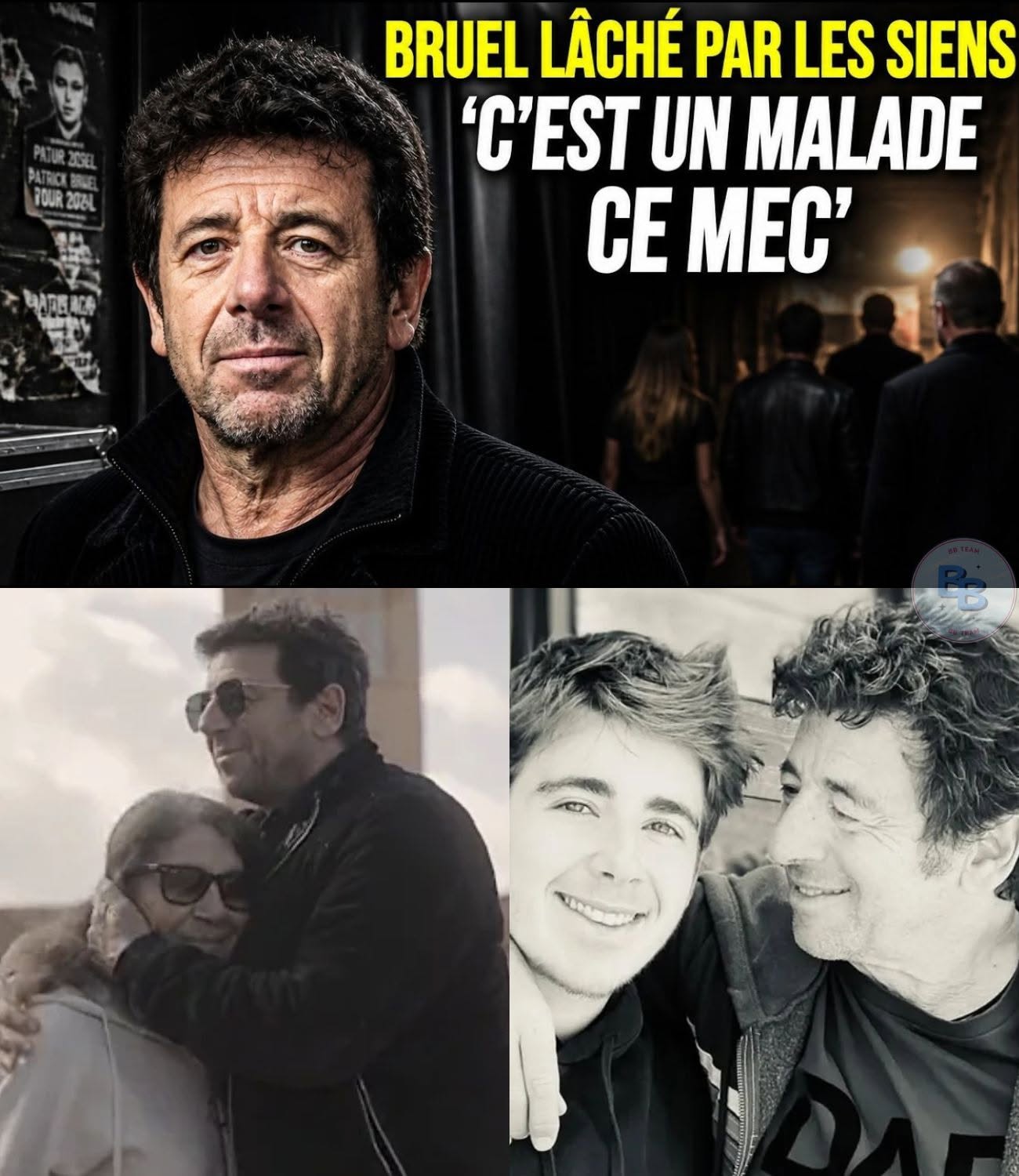 Patrick Bruel lâché par ses proches : “STOP , Ce mec est un malade. faut le dire ” — Le scandale Patrick Bruel prend une tournure dramatique ! Échappant de justesse à la détention provisoire demandée par les juges, le chanteur est désormais confronté à la pire des trahisons : celle de son propre camp. Les Enfoirés tournent la page après 30 ans de fidélité, tandis que ses proches collaborateurs balancent l’indicible sur ses obsessions sombres. “Ce mec est un malade”, la phrase est lâchée et résonne comme le coup de grâce pour la star médiatiquement à terre. Les fans, sous le choc, réalisent l’ampleur d’une hypocrisie systémique qui aura duré des décennies. La bombe est amorcée et l’impact s’annonce dévastateur pour l’ancienne idole. Retrouvez tous les détails de cette affaire explosive et les réactions exclusives dans notre premier commentaire.