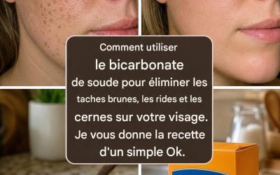 Comment utiliser le bicarbonate de soude pour éliminer les taches brunes, les rides et les cernes de votre visage.