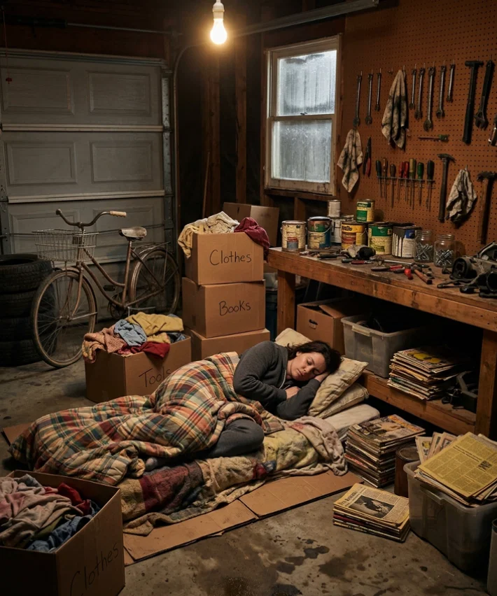 « Reste au garage. » – Mon mari a préféré le confort de sa mère au mien. J’ai accepté, mais à une condition.