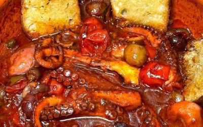 Poulpe à la Luciana. Enregistrez la recette et suivez-la.