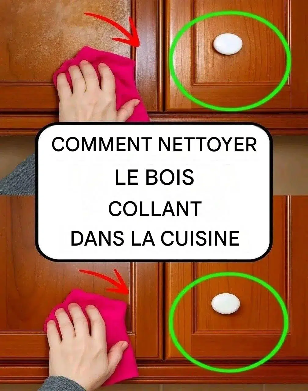 L’astuce géniale pour enlever la graisse des armoires de cuisine mhb1