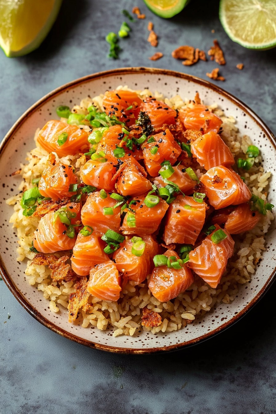 Poke bowl au saumon