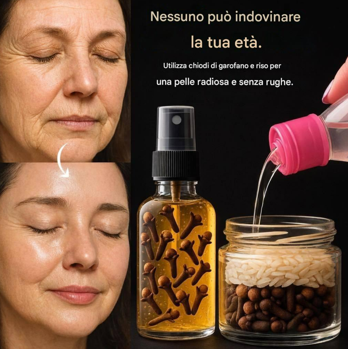 Utilisez des clous de girofle et du riz pour une peau éclatante et sans rides.