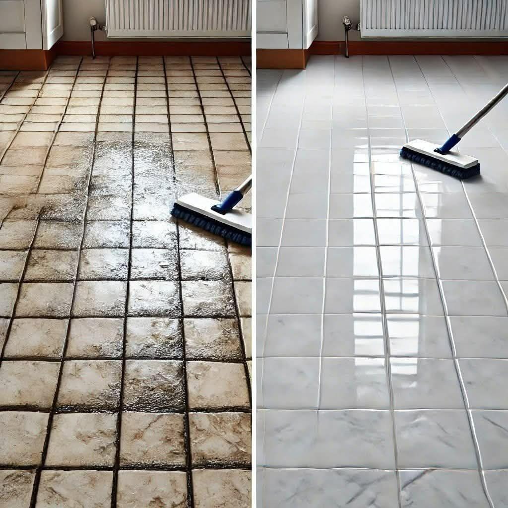 Le secret étincelant : mon nettoyant pour sols à 3 ingrédients qui a redonné vie à mes carreaux.