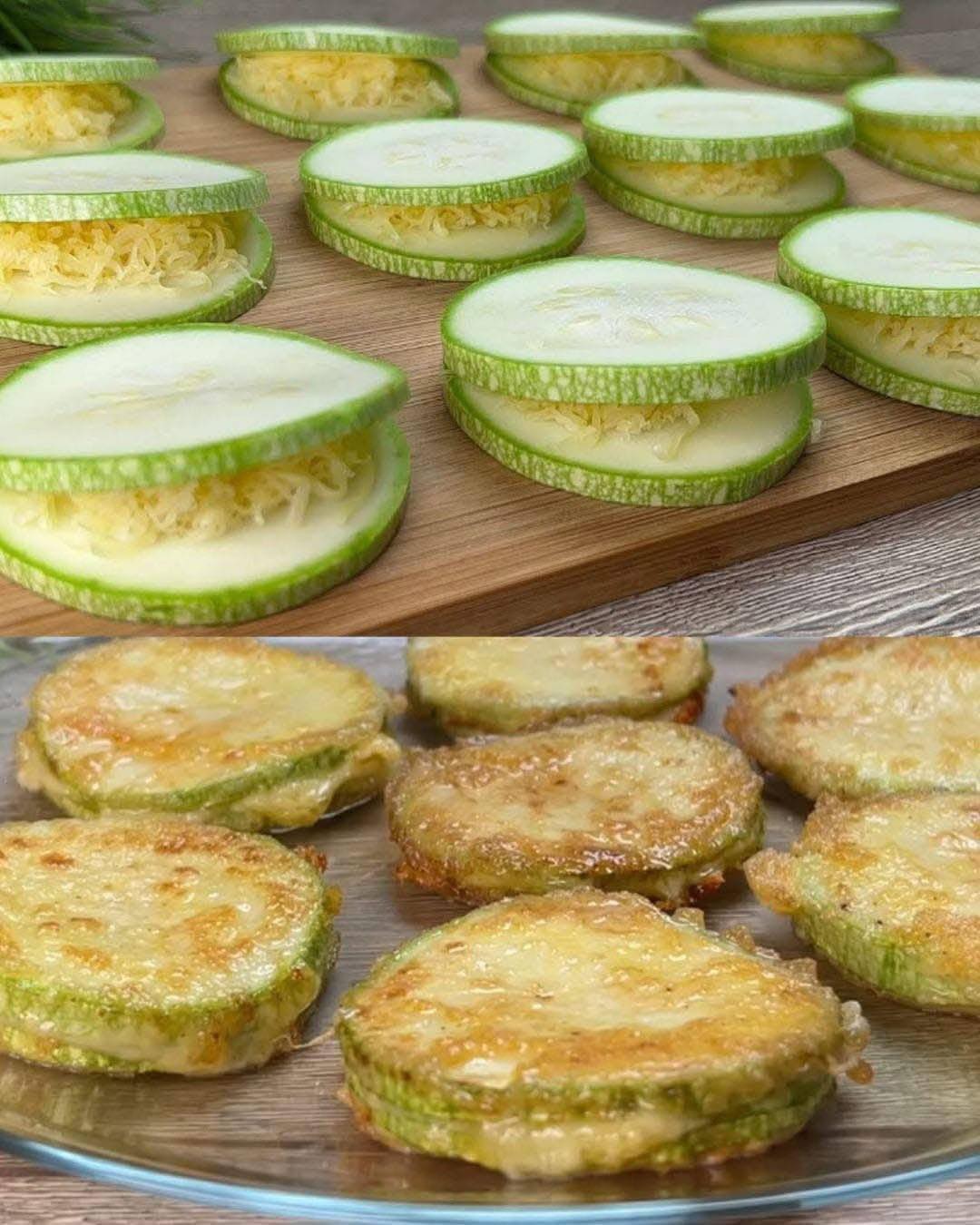 Courgettes festonnées au fromage