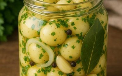 Quartiers de pommes de terre en conserve – une recette pour petites pommes de terre en saumure