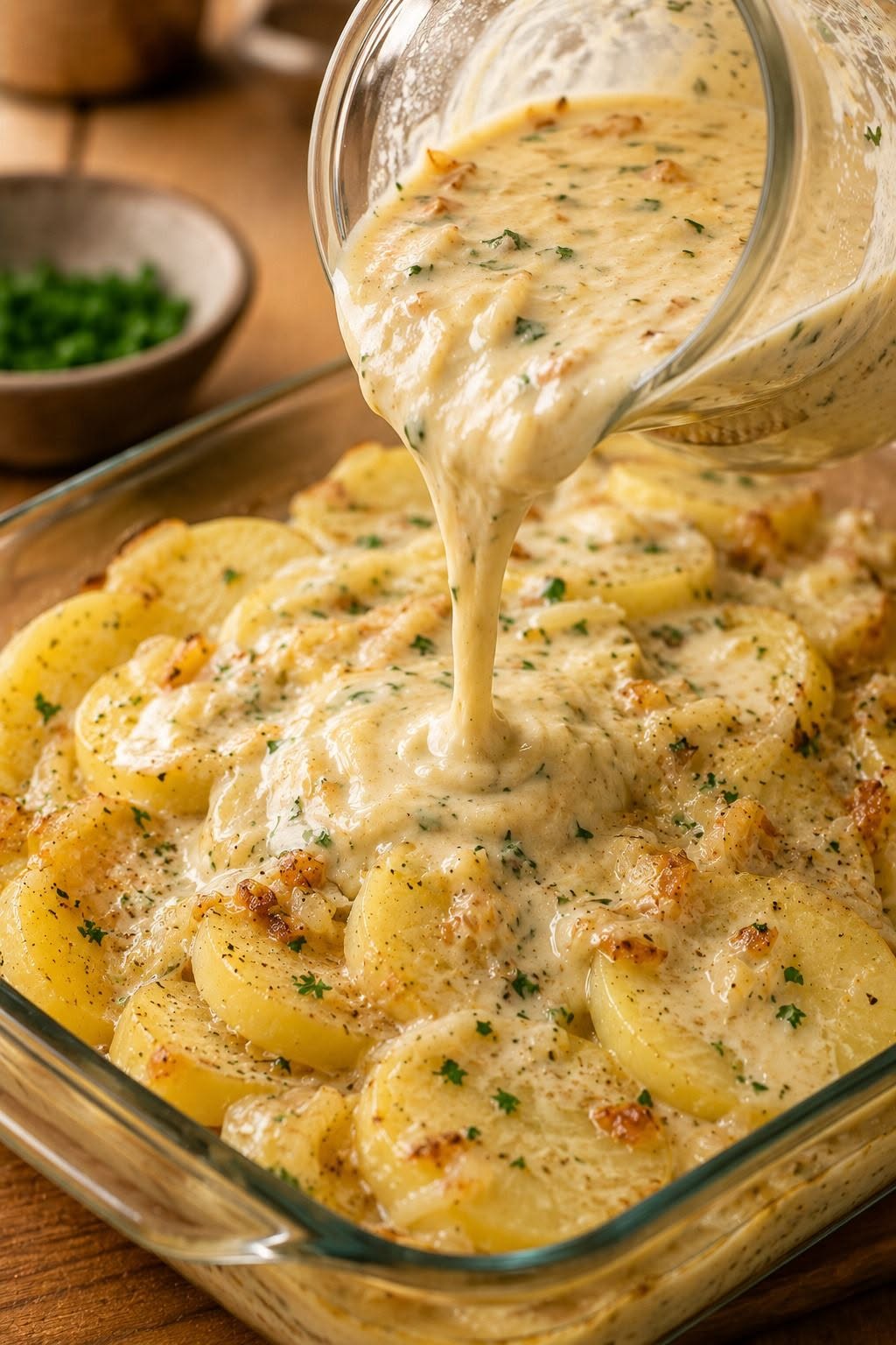 Pommes de Terre Crémeuses au Parmesan Cuites au Four