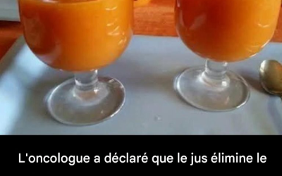 L’oncologue a affirmé que ce jus élimine les cellules cancéreuses et traite la gastrite, le diabète et les maladies du foie.