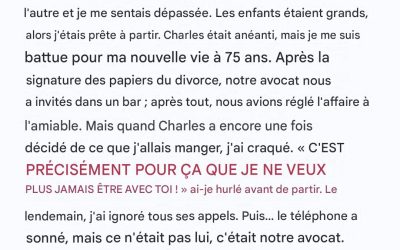 Après 50 ans de mariage, j’ai demandé le divorce, puis sa lettre m’a brisé le cœur.