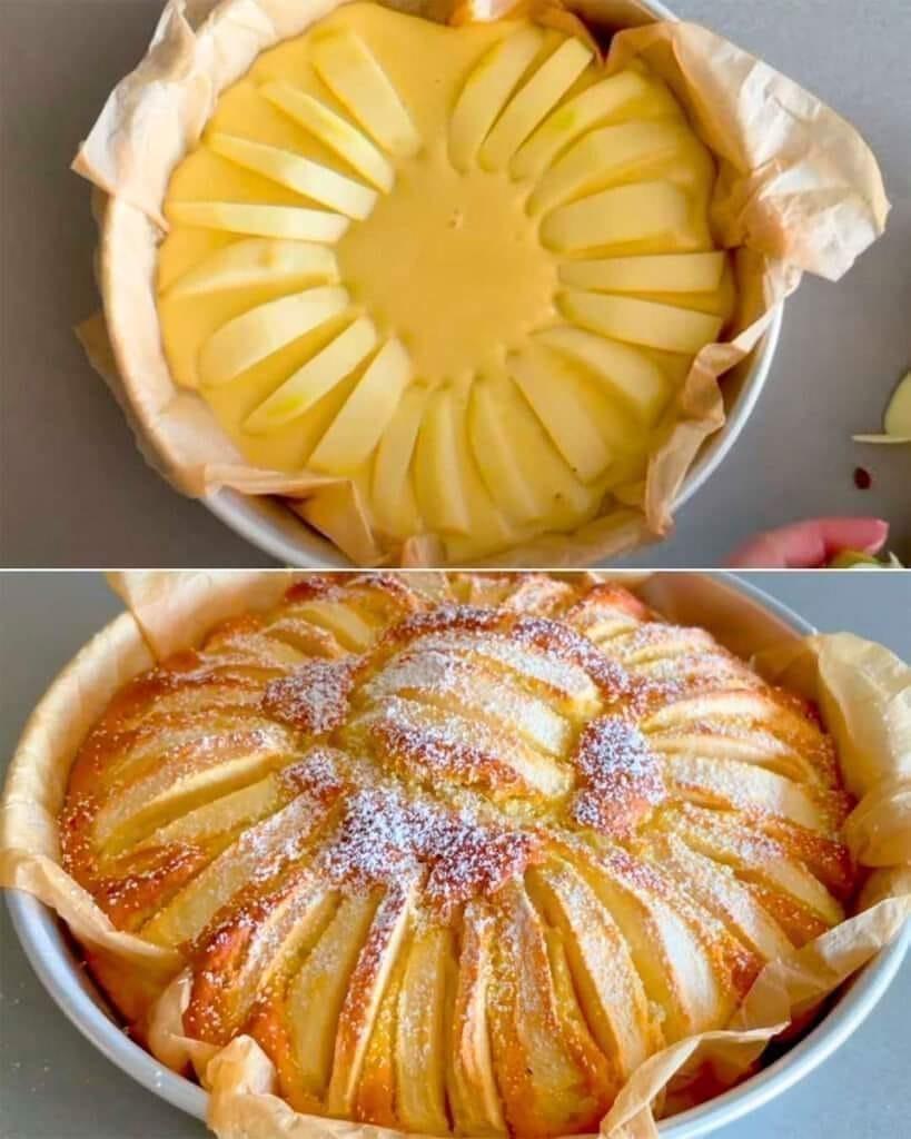 Tarte aux pommes moelleuse et ultra rapide