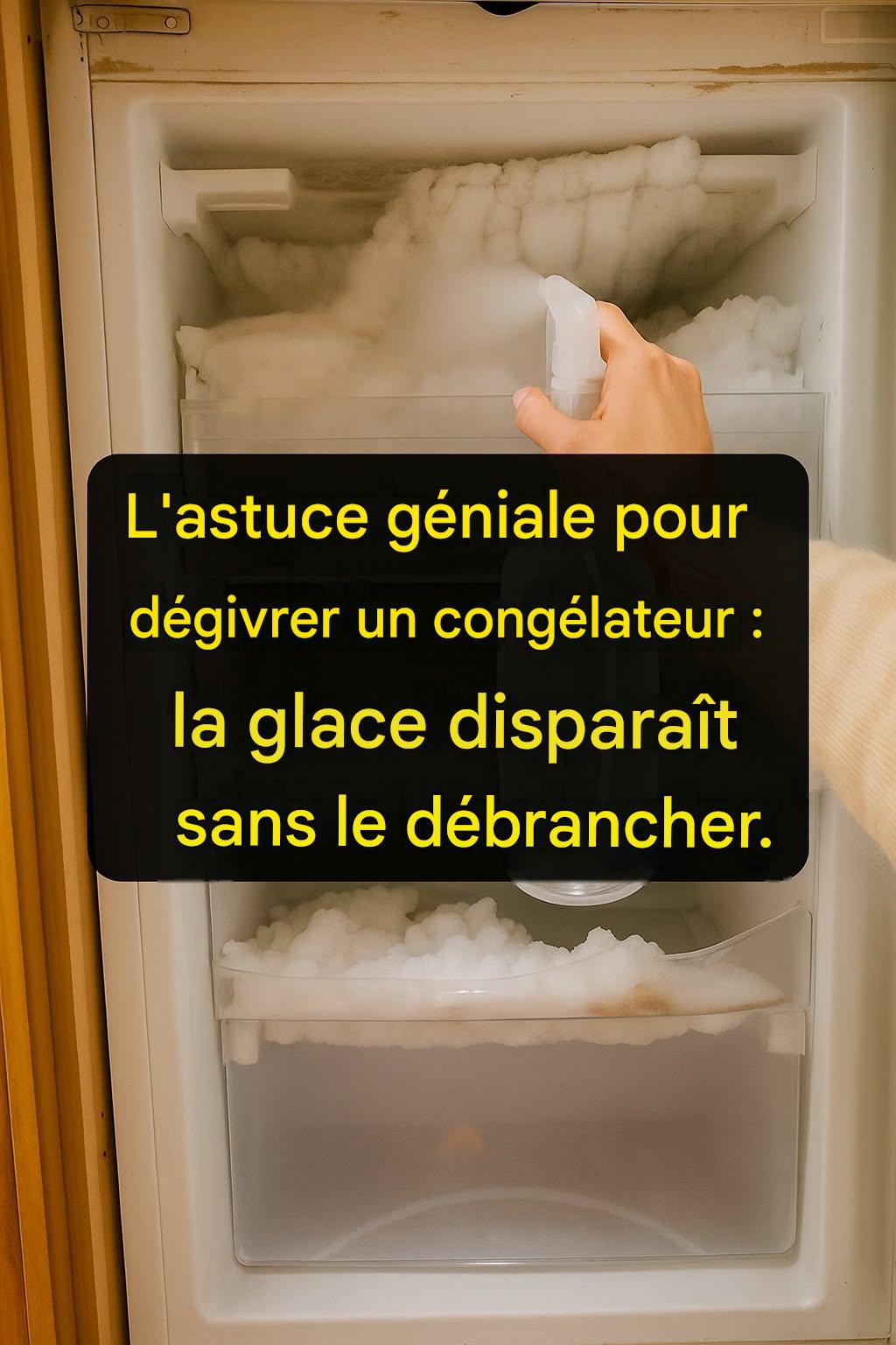 L’astuce ingénieuse pour dégivrer un congélateur : la glace disparaît sans débrancher la prise électrique.